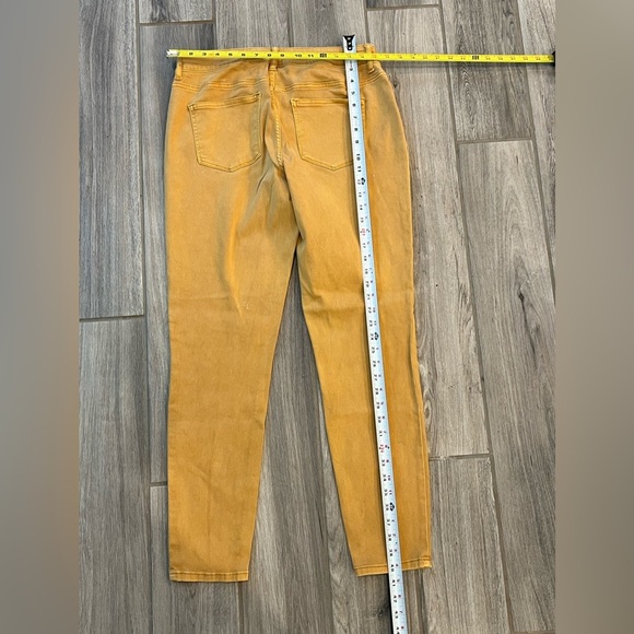 Maurices Mustard Denim Stretch Pants Medium - Picture 3 of 14